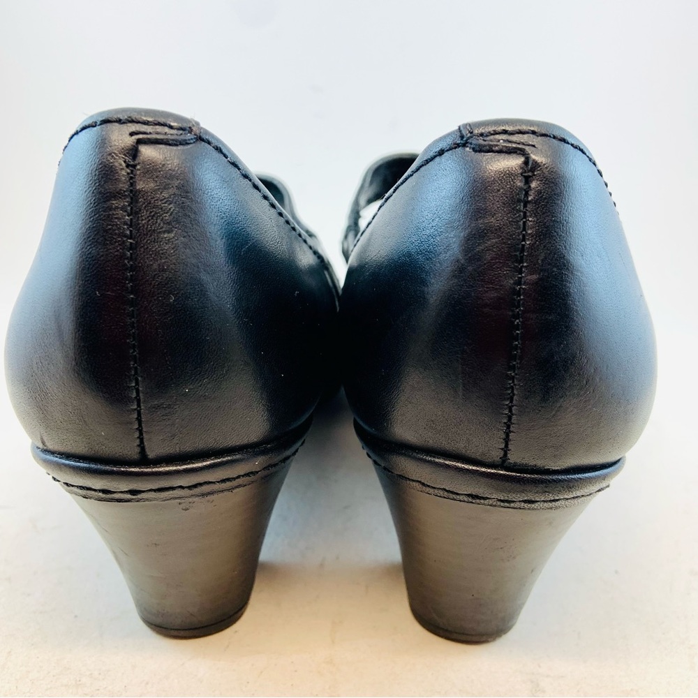 Cobb Hill New Balance Black Sadie Ruche Pleated Mary Jane Heels, size 10 M - Picture 7 of 12